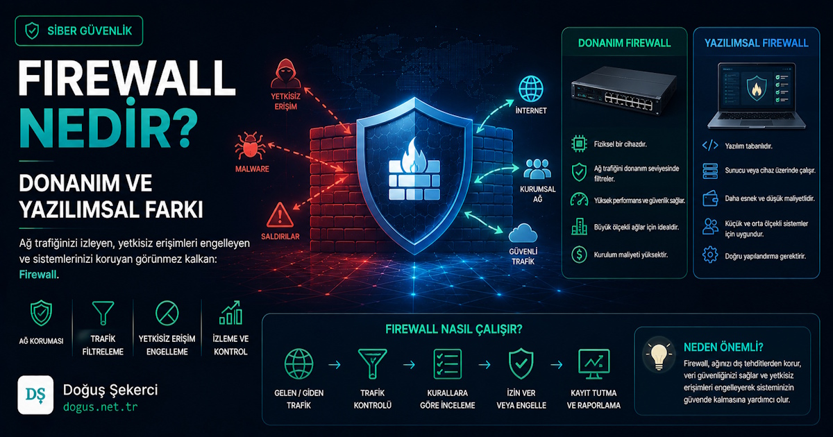 Firewall Nedir? Donanım ve Yazılımsal Farkı