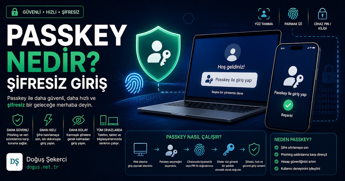 Passkey Nedir? Şifresiz Giriş