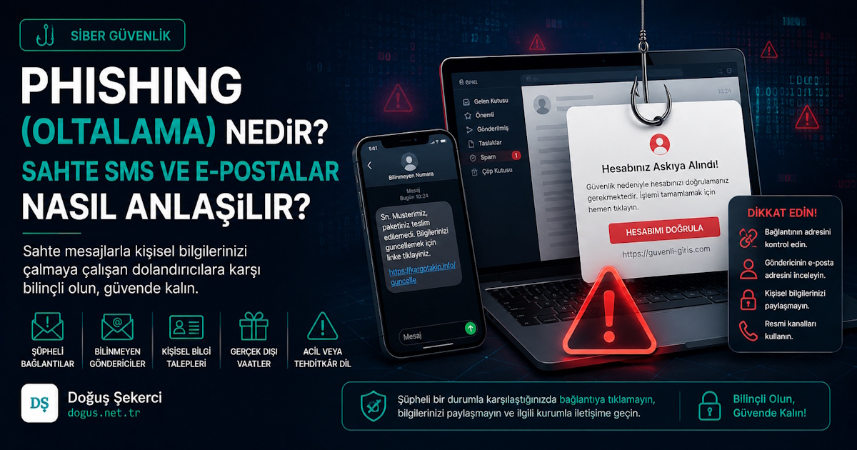 Phishing (Oltalama) Nedir? Nasıl Anlaşılır?